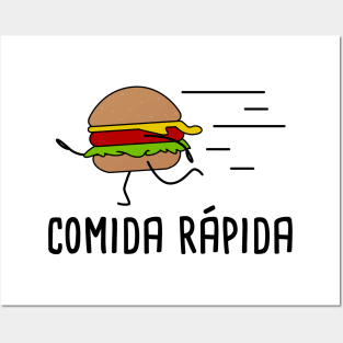 Comida Rapida - Spanish Puns Collection Posters and Art